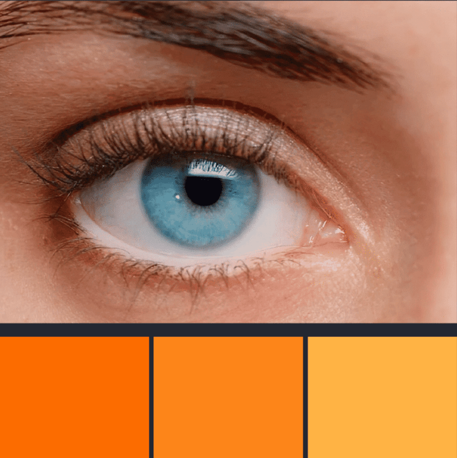 Azul contraste